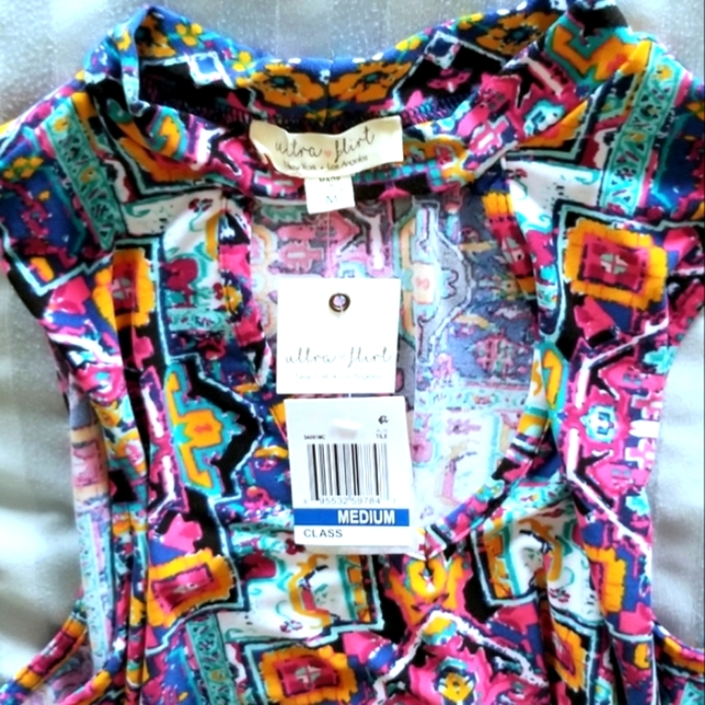 NEW Ultra flirt M choker tunic dress - Picture 5 of 8